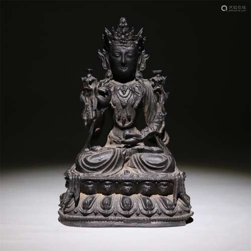 a ming dynasty Bronze statue of Guanyin