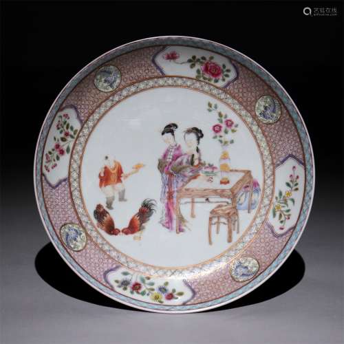 Pastel glazed character plate