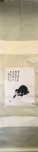 A Chinese monkey painting