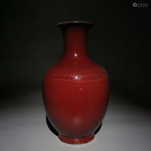 Red glaze Guanyin bottle