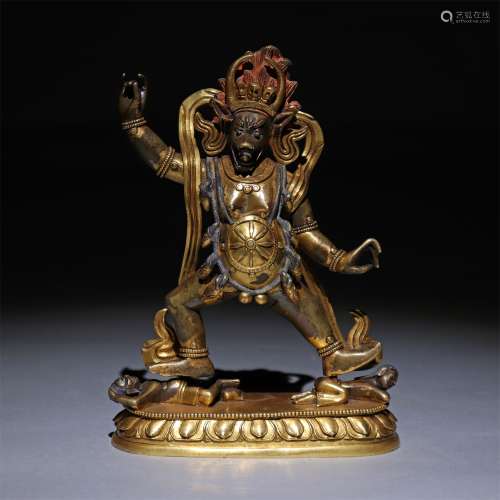 Bronze gilded Vajra Buddha