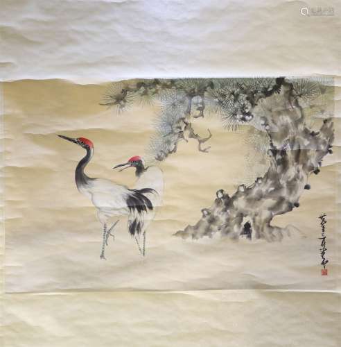 A picture of Red Crowned Crane in China