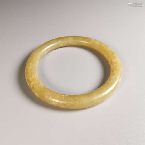 Hetian jade yellow jade bracelet