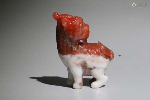 Ornaments of agate animals in Qing Dynasty