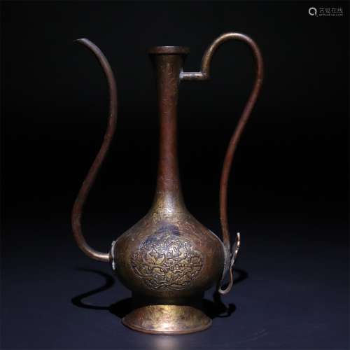 Bronze gilded wine pot in Song Dynasty