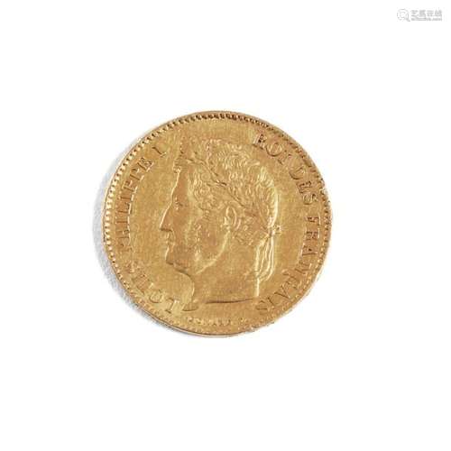 LOUIS PHILIPPE I (1830 1848 )40 Francs or 1834 A =…