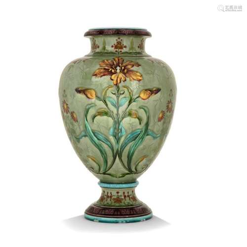 DECK THEODOROUS (1823 1891), BALUSTRY SHAPE VASE, …