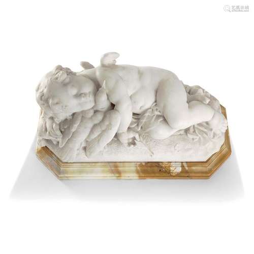 ADOLPHE ITASSE (1830 1893 )L' AMOUR ENDORMIStatuet…