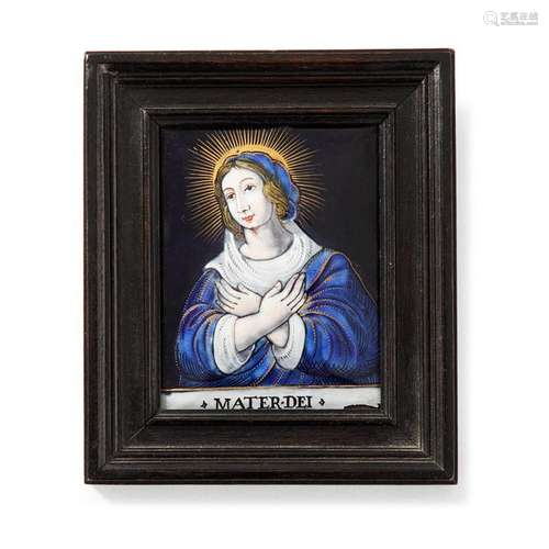 VIERGE EN BUSTE, JACQUES I OU II LAUDIN, LIMOGES C…