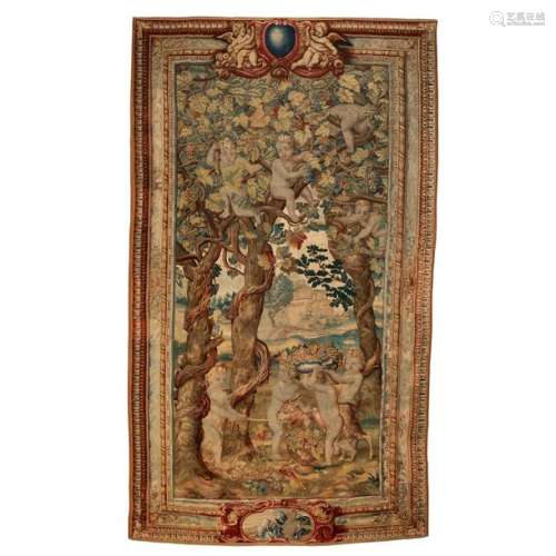 TAPESTRIES, WOOL AND SILK, TO THE BACHICAL CHILDRE…