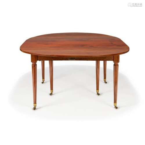 Dining table with three mahogany extensionsRolled …