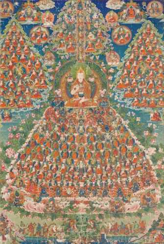 THANGKA DES TSONGKHAPA TSOGSHING.