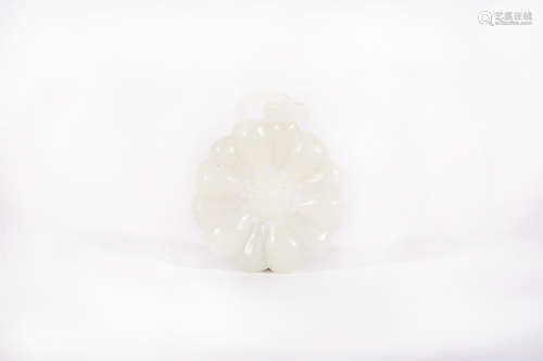 A White Jade Pendant Qing Dynasty