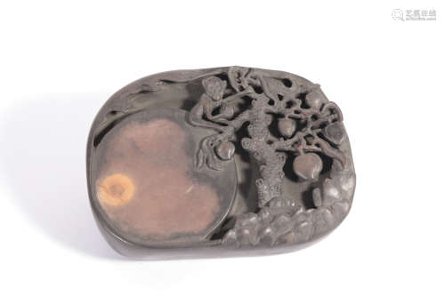 A Carved Ink-stone Qing Dynasty