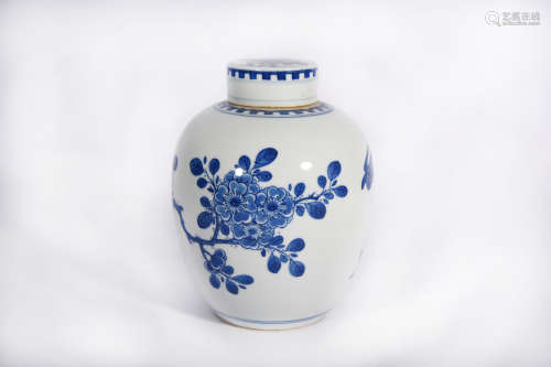 A Blue and White Jar Kangxi Period