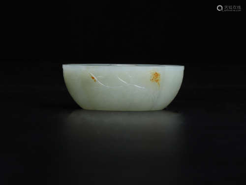 A White Jade Bowl Qing Dynasty