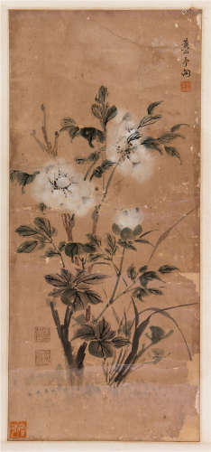 CHINESE PAINTING OF FLOWERS BLOSSOMMING