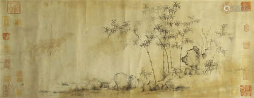 CHINESE SCROLL PAINTING BAMBOO