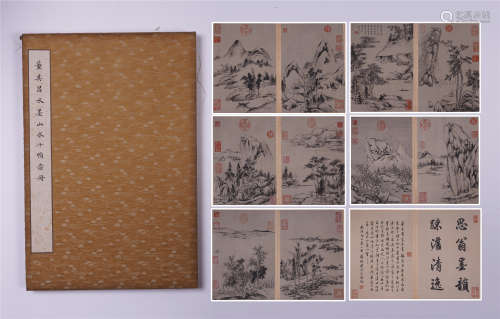 CHINESE PAINTING ALBUM OF DONG QICHANG