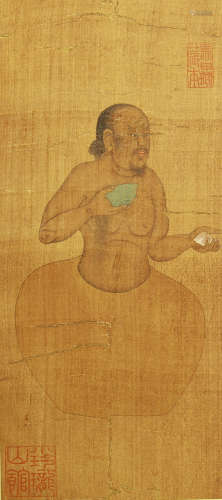 CHINESE SCROLL PAINTING OF MAN PORTRAIT