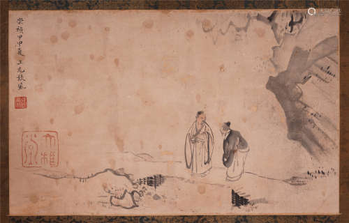 CHINESE PAINTING OF FIGURE AND STORY