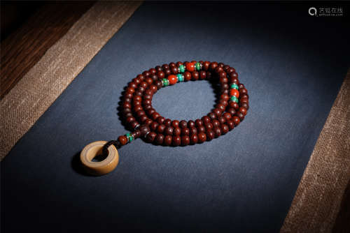 CHINESE BODHI SEED NECKLACE WITH 108 BEADS