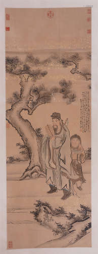 CHINESE PAINTING OF FIGURE AND STORY