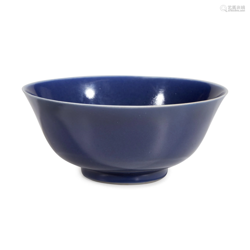 A Chinese blue-glazed porcelain bowl, Da…