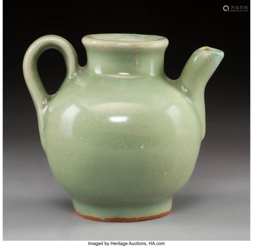 78510: A Chinese Longquan Cabinet Ewer, Y…