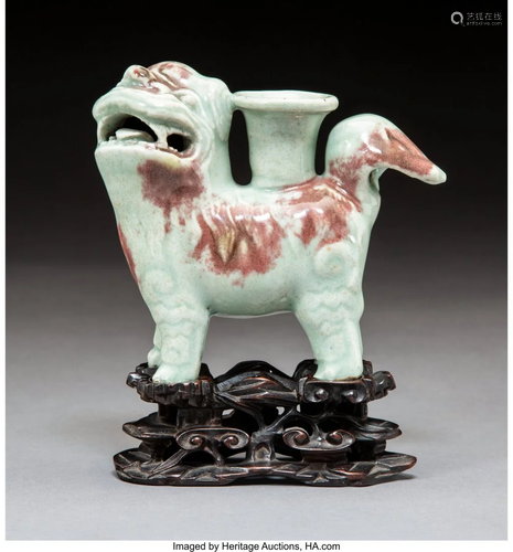 78513: A Chinese Porcelain Foo Dog-Form Ce…