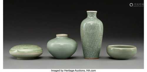 78519: A Group of Four Chinese Celadon …