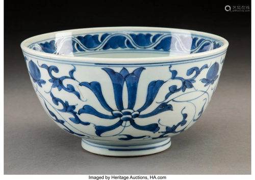 78095: A Chinese Blue and White Porcelain …