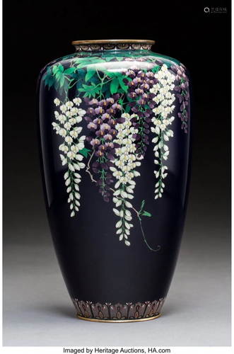 78409: An Ota Hyozo Cloisonné Vase, Me…