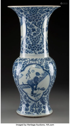 78105: A Chinese Blue and White Porcelain …