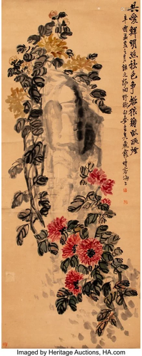 78573: Wu Han (Chinese, 1876-1927) Flo…