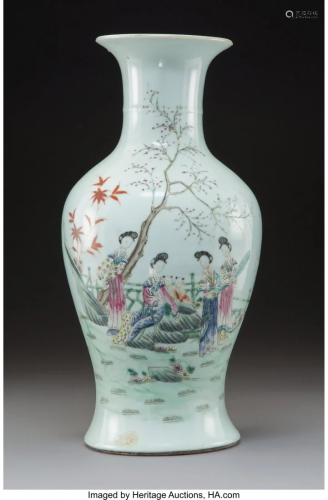 78220: A Chinese Enameled Porcelain Vase 1…
