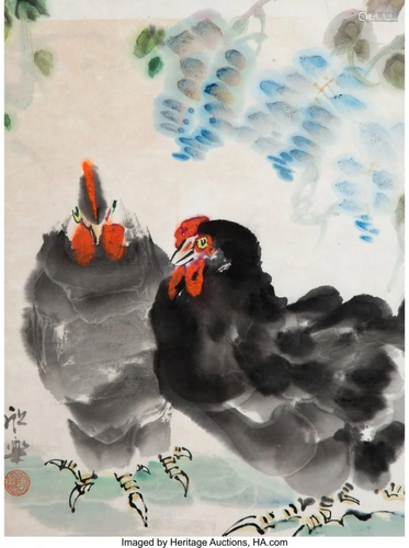 78576: Ma Xinle (Chinese, b. 1963) Rooster…