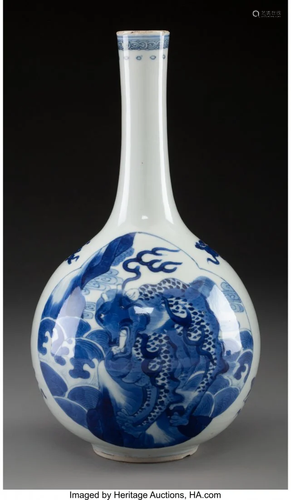 78110: A Chinese Blue and White Porcelain …