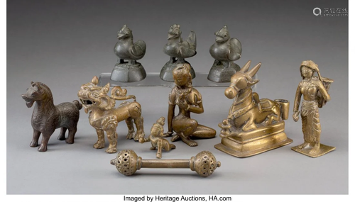 78580: A Group of Ten Indian Small Bronz…