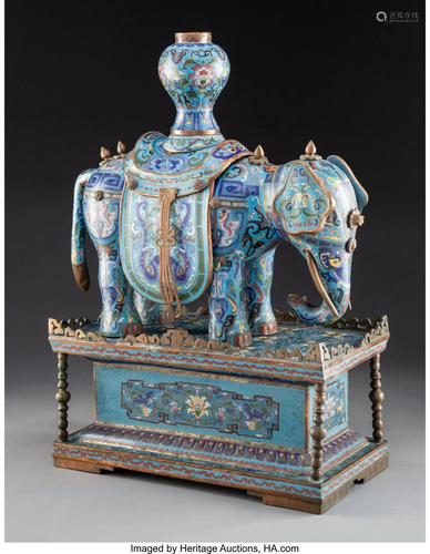 78544: A Large Chinese Cloisonné Taiping…