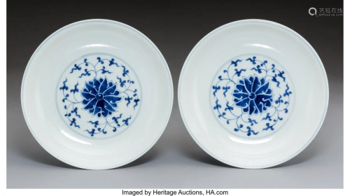 78234: A Pair of Chinese Blue and White P…