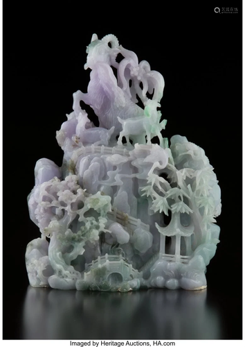 78480: A Large Chinese Lavender Jadeite …