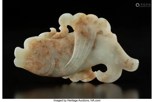 78454: A Chinese Celadon Jade Carving of …