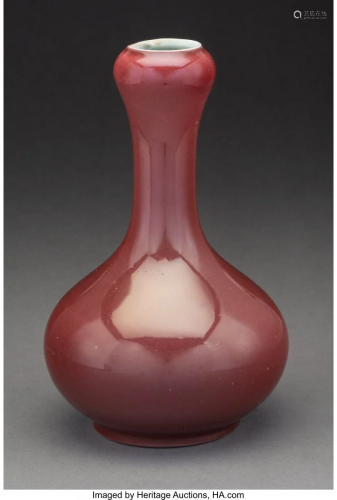 78137: A Chinese Oxblood Porcelain Garlic …
