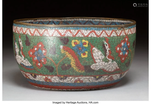 78143: A Chinese Cloisonné Bowl, Ming Dyn…