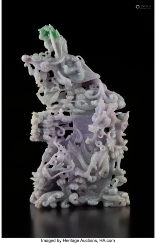 78462: A Chinese Lavender Jadeite Covered …