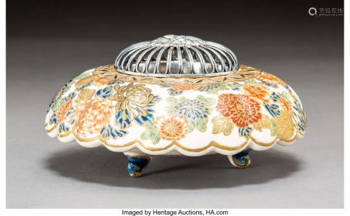78617: A Japanese Enameled and Partial Gilt …