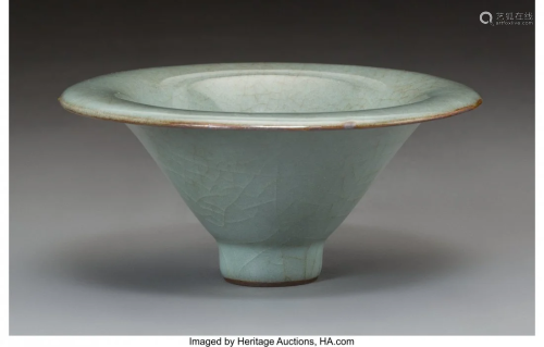 78499: A Chinese Crackle Glazed Celadon P…