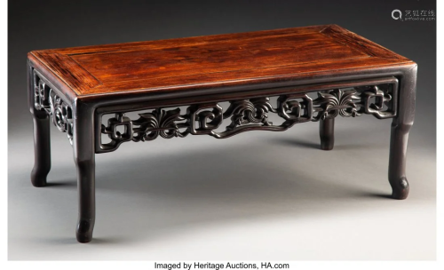 78149: A Chinese Carved Hardwood Kang T…