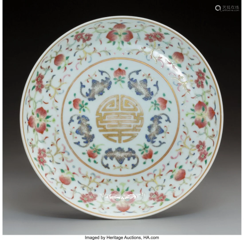 78507: A Chinese Famille Rose Porcelain Dish…